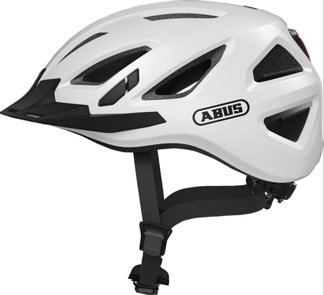 ABUS Radhelm Urban-I 3.0 – In-Mold Helm mit LED-Rücklicht, 52-58 cm, Schwarz