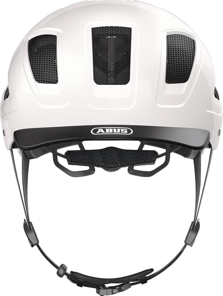 ABUS Radhelm Hyban 2.0 velvet black 52-58 cm – LED-Rücklicht, Fliegennetz, optimale Ventilation