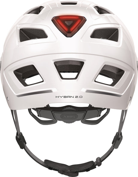 ABUS Radhelm Hyban 2.0 velvet black 52-58 cm – LED-Rücklicht, Fliegennetz, optimale Ventilation