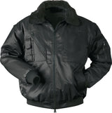 Pilotjacke RONDANE 4-in-1 Gr.M schwarz NORWAY – abnehmbarer Kragen, Webpelz-Futter, wasserabweisend