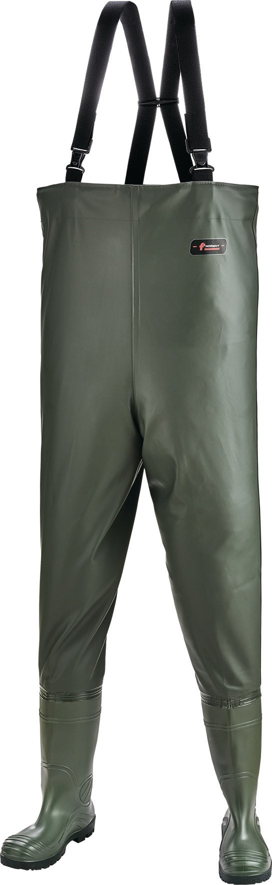NORWAY Wathose STANDARD S5 mit Stiefel EN ISO 20345, olivgrün, Gr. 40