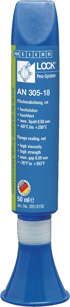 WEICONLOCK AN 305-18 Flächendichtung rot 50 ml Pen – hochfest, sofort dichtend