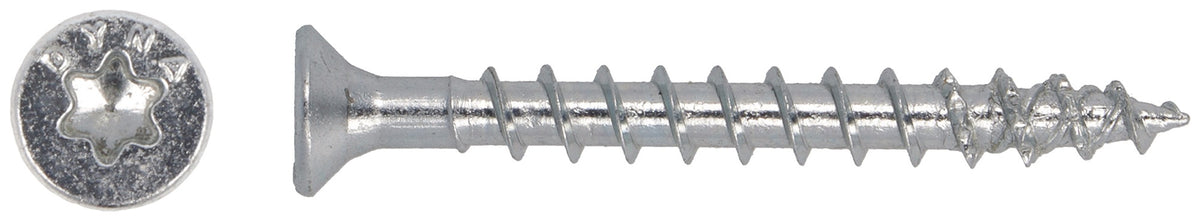 DYNAPLUS Beschlagschraube 4,5x40 mm TX-20 mit weißem Kopf, verzinkt