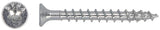 DYNAPLUS Beschlagschraube 4,5x40 mm TX-20 mit weißem Kopf, verzinkt