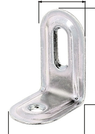 GAH Verstellwinkel 28 x 40 mm, Stahl roh, galvanisch verzinkt, dickschichtpassiviert