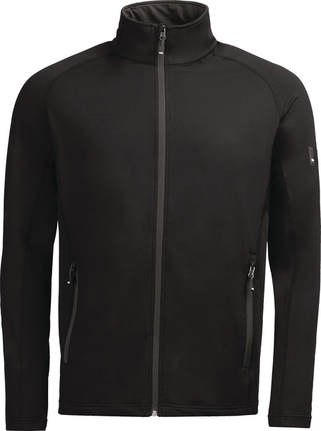 FHB Fleecejacke KUNO Gr. XXL grau – Powerstretch Midlayer aus recyceltem Polyester