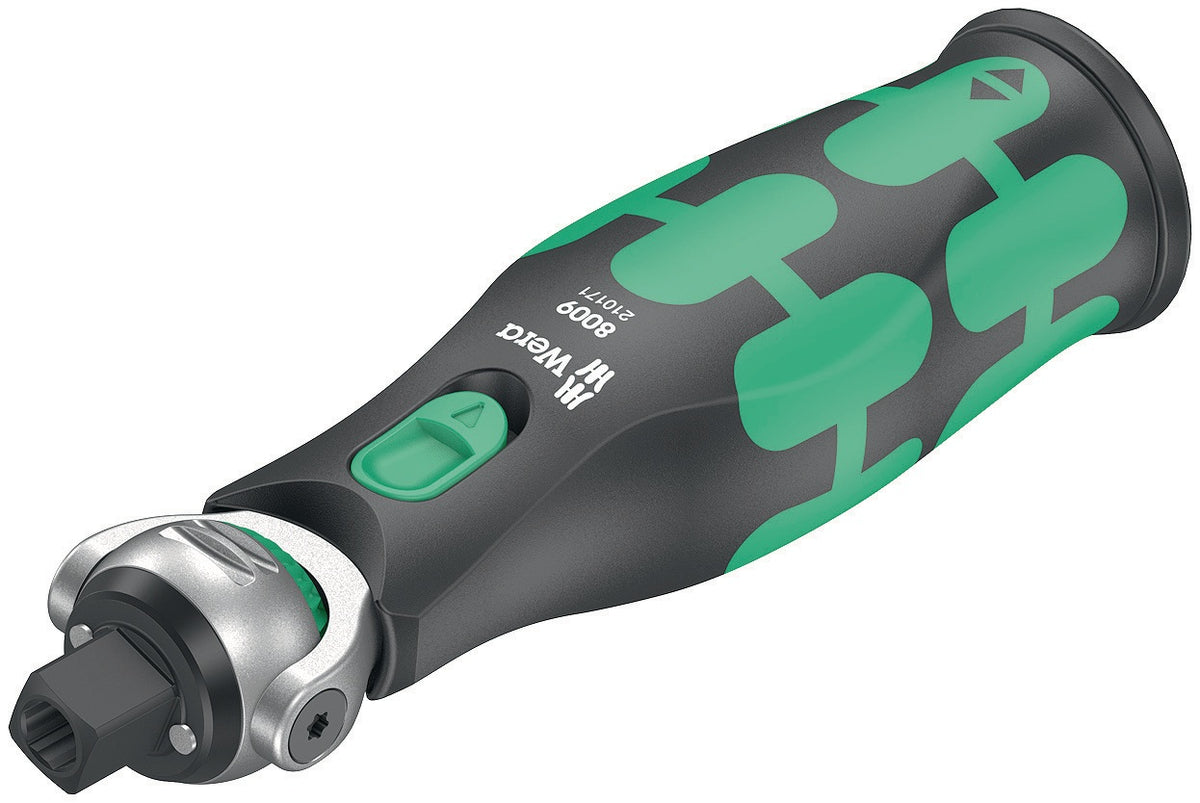 WERA Steckschlüsselsatz 8009 Zyklop Pocket Set 3, 27-teilig, 3/8" + 1/4", mit schwenkbarem Knarrenkopf