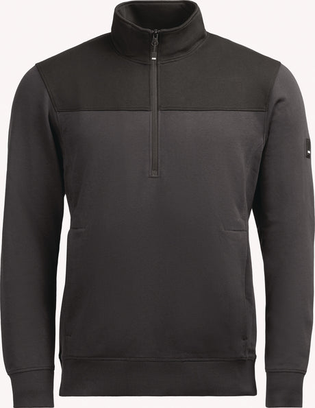 FHB Zip-Sweatshirt ROB Gr.XXL anthrazit-schwarz – Troyer mit YKK-Reißverschluss