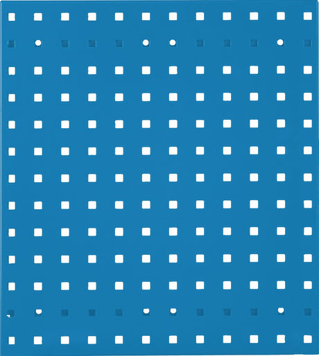 RASTERPLAN Lochplatte 450x500 mm himmelblau RAL 5015 – Stahlblech, 38 mm Lochabstand