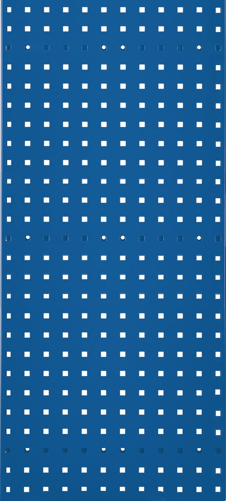 RASTERPLAN Lochplatte 450x500 mm himmelblau RAL 5015 – Stahlblech, 38 mm Lochabstand
