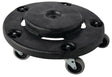 RUBBERMAID Fahrgestell für Mehrzwecktonne 76/121/167 l – Kunststoff, Bajonettverschluss, 5 Lenkrollen