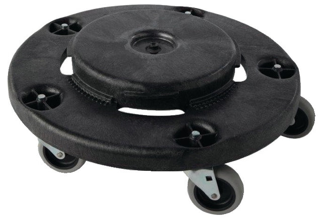 RUBBERMAID Fahrgestell für Mehrzwecktonne 76/121/167 l – Kunststoff, Bajonettverschluss, 5 Lenkrollen