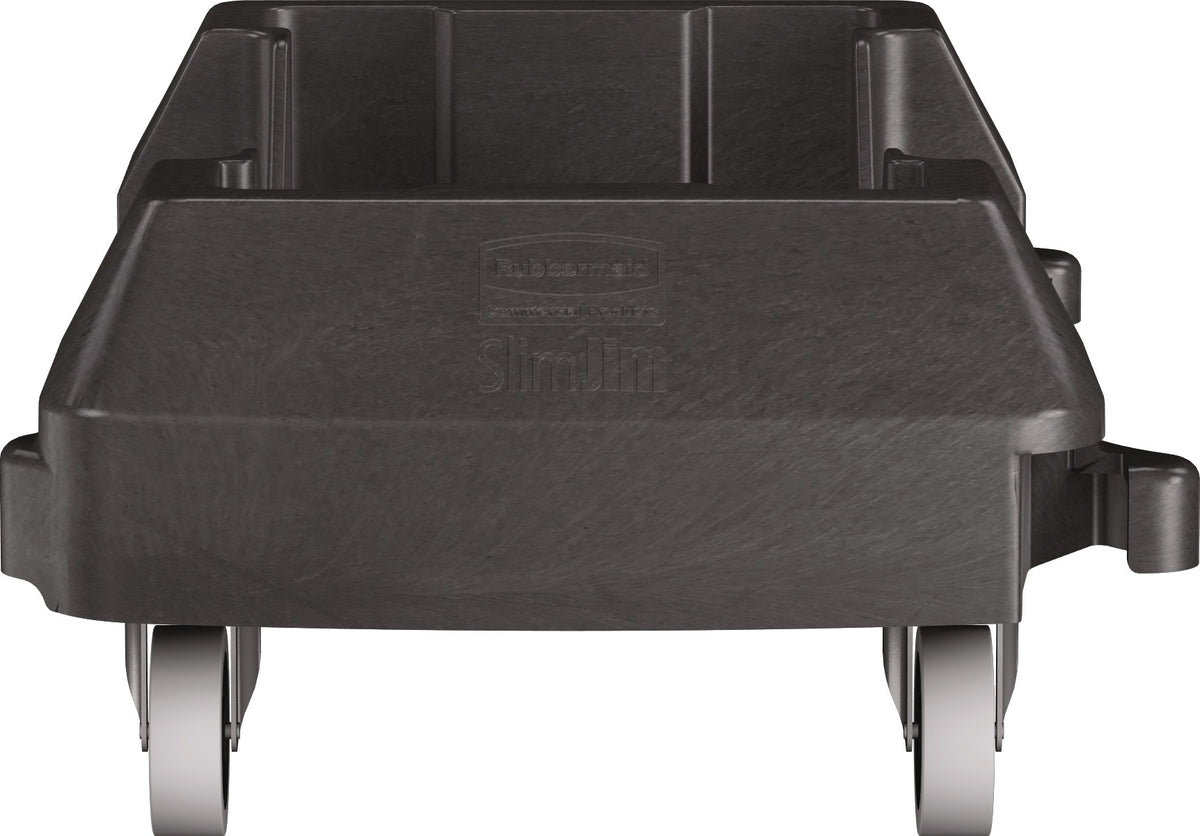 RUBBERMAID Fahrwagen mit 4 Lenkrollen für 60 l Wertstoffsammler – Schwarz, Polyethylen