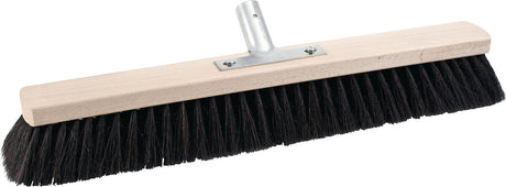 Sorex Saalbesen Rosshaar 500 mm mit Metallstielhalter Flachholz – Naturhaar für feinen Schmutz