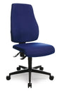 TOPSTAR Bürodrehstuhl mit Permanentkontakt royalblau 420-550 mm ohne Armlehnen, 110 kg