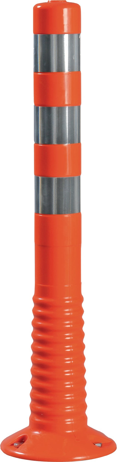 TEMKA Sperrpfosten orange/weiß Ø 80 mm zum Aufschrauben mit Befestigungsmaterial