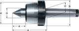 RÖHM Zentrierspitze Pro MK4 mitlaufend – 60° Spitzenwinkel, gehärtet, Rundlauf 0,005 mm