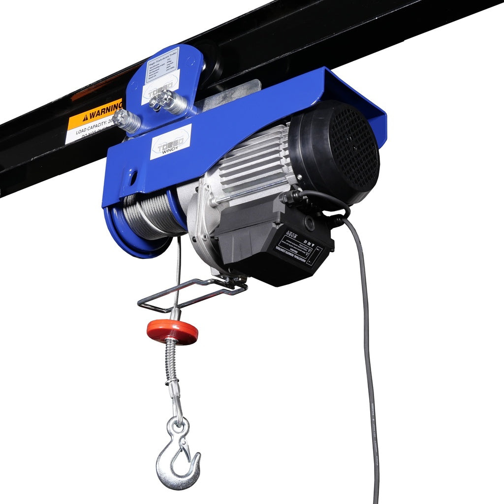 TORSO 999 kg Elektrischer Seilzug mit Funkfernbedienung – Kraftvoll & Vielseitig 500 / 230V - Elektrische Seilwinde – HC0990PW