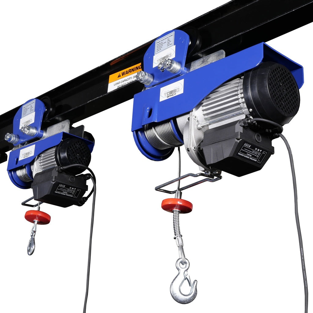 TORSO 999 kg Elektrischer Seilzug mit Funkfernbedienung – Kraftvoll & Vielseitig 500 / 230V - Elektrische Seilwinde – HC0990PW