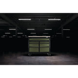 BUNKER Profi Werkbank 41 Zoll, 104 cm - Grün - Werkbank mit Schubladen - 7 - Werkbank mit Rollen - D08221