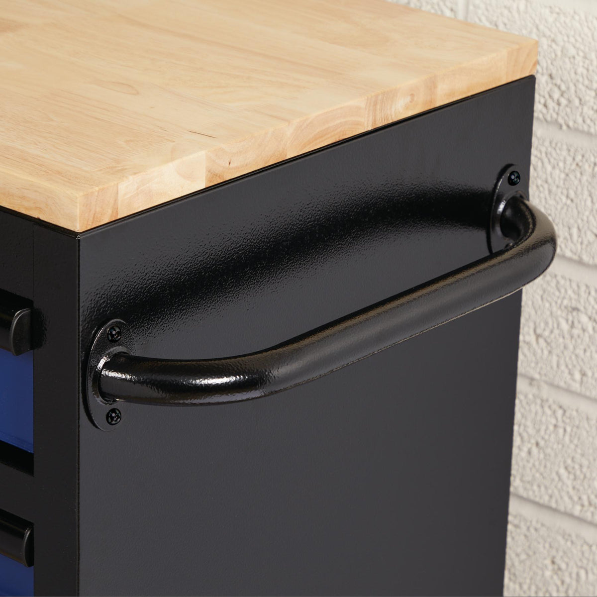 BUNKER Profi Werkbank 41 Zoll, 104 cm - Blau - Werkbank mit Schubladen - 7 - Werkbank mit Rollen - D08222