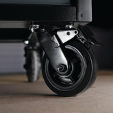 BUNKER Profi Werkbank 61 Zoll (155 cm) Grau - Werkbank mit Rollen - Werkbank mit Schubladen 15 - D08238