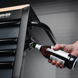 BUNKER Profi Werkbank mit Schubladen 72 Zoll (183 cm) in Grau - Werkbank mit Rollen - 15 Schubladen - D08241