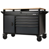 BUNKER Profi Werkbank mit Rollen 48 Zoll (122 cm) Grau - Multifunktionaler Werkbank mit Schubladen - D08251
