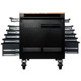 BUNKER Profi Werkbank mit Rollen 48 Zoll (122 cm) Grau - Multifunktionaler Werkbank mit Schubladen - D08251