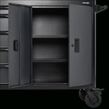 BUNKER Werkzeugwagen mit Topcase, 13 Soft-Close-Schubladen, 131cm, grau D24256