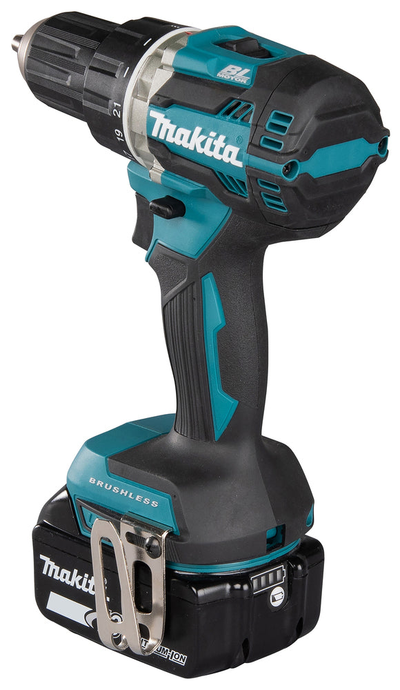 Makita Akku-Bohrschrauber 18V | kompakt 172 mm, Brushless & 21 Drehmomentstufen - DDF484RTE