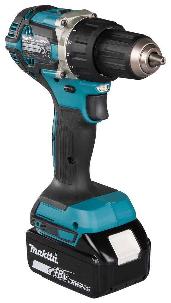 Makita Akku-Bohrschrauber 18V | kompakt 172 mm, Brushless & 21 Drehmomentstufen - DDF484RTJ