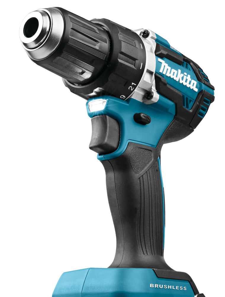 Makita Akku-Bohrschrauber 18V | kompakt 172 mm, Brushless & 21 Drehmomentstufen - DDF484Z