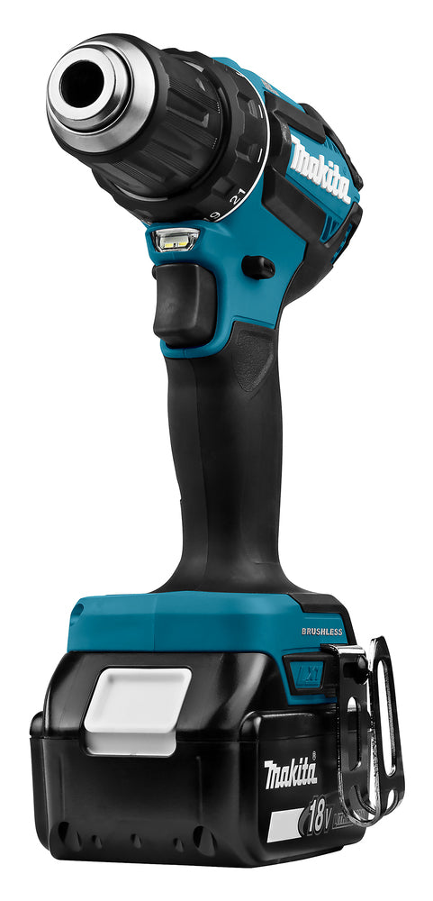 Makita Akku-Bohrschrauber 18V | Brushless, 2-Gang-Vollmetall-Getriebe & LED - DDF485RFJ