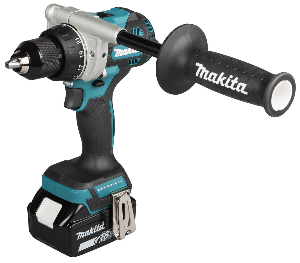 Makita Akku-Bohrschrauber 18V | Brushless, Vollmetall-Getriebe & Doppel-LED - DDF492RTJ