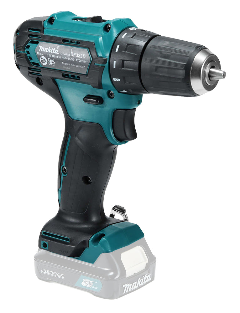 Makita Akku-Bohrschrauber 12V | kompakt & vielseitig mit 34 Nm Drehmoment - DF333DZ