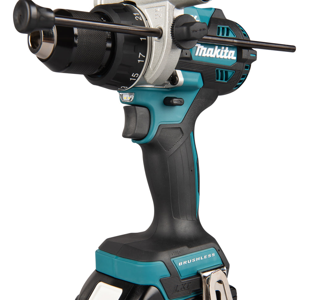 Makita Akku-Schlagbohrschrauber – 18V, 141 Nm, bürstenlos & mit Metall-Bohrfutter - DHP492RTJ