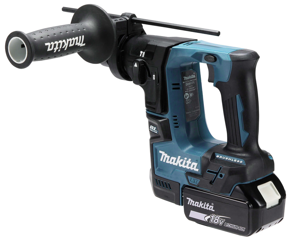 Makita Akku-Bohrhammer SDS-PLUS – 18V, 1,2 J Schlagstärke, kompakt & vibrationsarm - DHR171RAJ