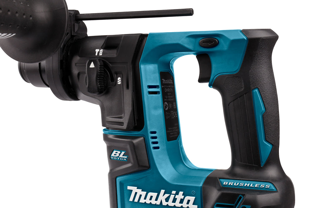 Makita Akku-Bohrhammer SDS-PLUS – 18V, 1,2 J Schlagstärke, kompakt & vibrationsarm - DHR171RAJ