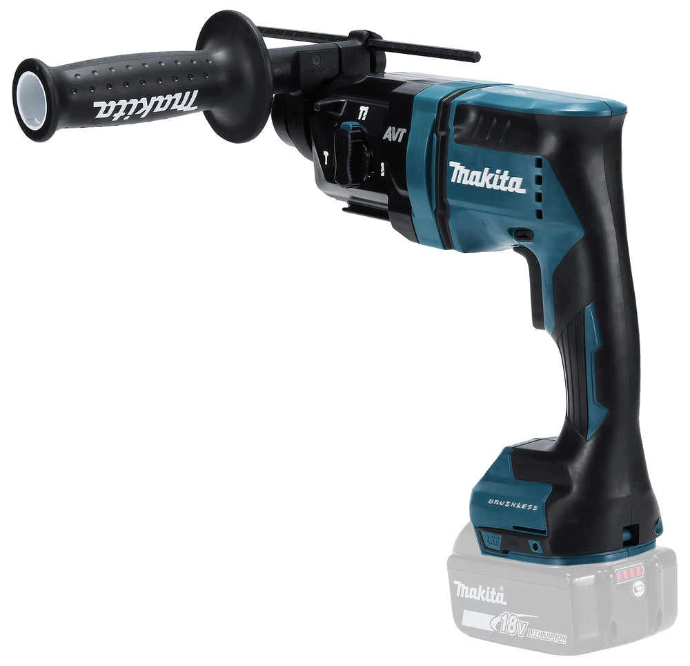 Makita Akku-Kombihammer SDS-PLUS – 18V, 1,7 J Schlagstärke, mit AWS & AVT - DHR182ZU