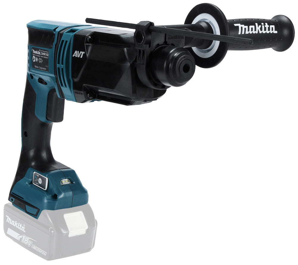 Makita Akku-Kombihammer SDS-PLUS – 18V, 1,7 J Schlagstärke, mit AWS & AVT - DHR182Z