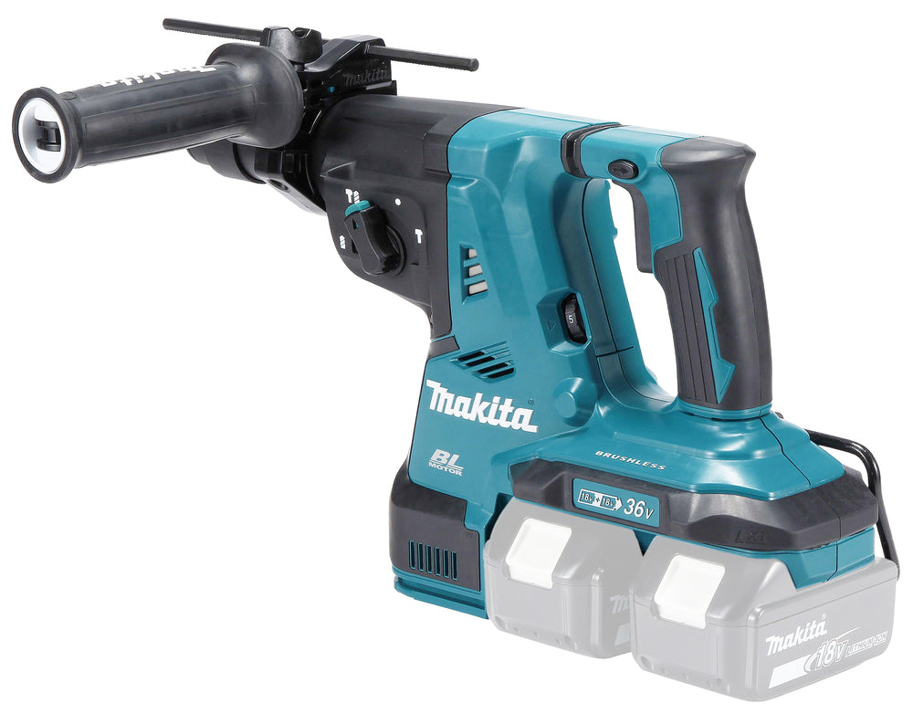 Makita Akku-Kombihammer SDS-PLUS – 36V (2x18V), inkl. Staubabsaugung & AWS-Funkadapter - DHR283ZWJU