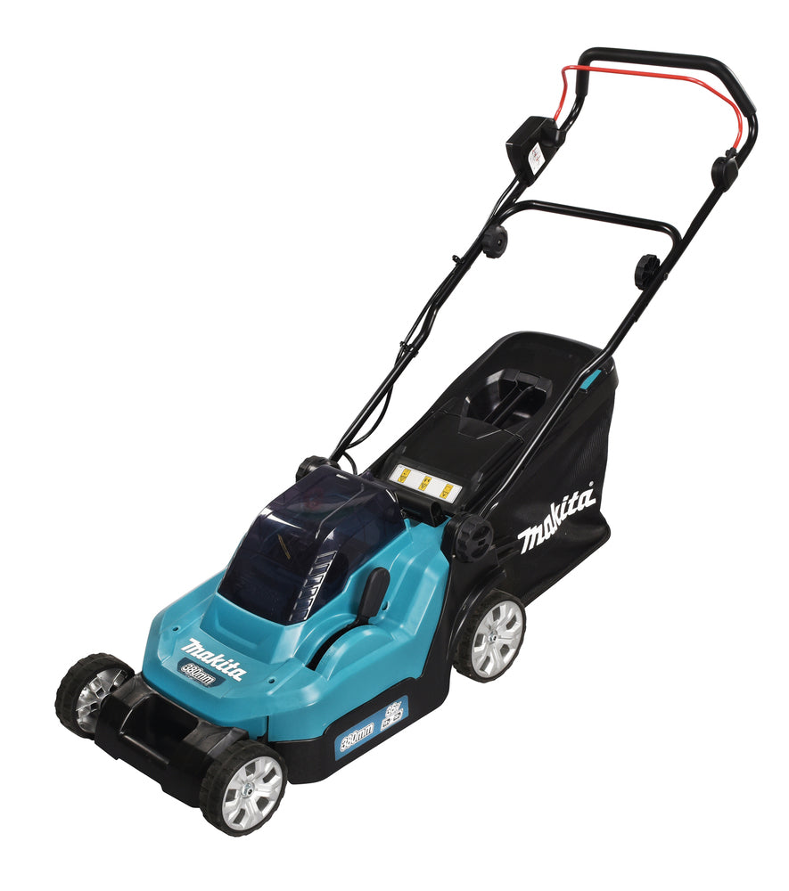 Makita Akku-Rasenmäher 2x18 V mit Kunststoffdeck – 38 cm Schnittbreite - DLM382Z