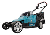 Makita Akku-Rasenmäher 2x18 V mit Kunststoffdeck und 43 cm Schnittbreite - DLM432Z