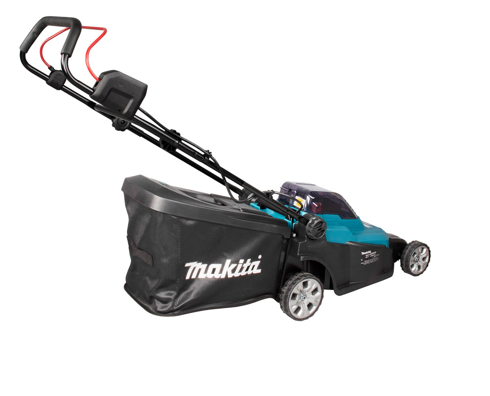 Makita Akku-Rasenmäher 2x18 V mit Kunststoffdeck und 43 cm Schnittbreite - DLM432Z
