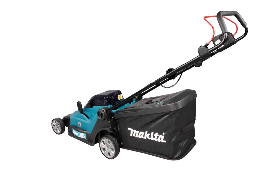 Makita Akku-Rasenmäher 2x18 V mit Kunststoffdeck & Komplett-Set - DLM432PT2