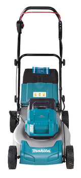 Makita Akku-Rasenmäher 2x18 V mit Stahldeck und 46 cm Schnittbreite - DLM463PG4