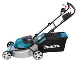 Makita Akku-Rasenmäher 2x18 V mit Stahldeck und 46 cm Schnittbreite - DLM463PG4