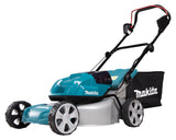 Makita Akku-Rasenmäher 2x18 V mit Stahldeck und 46 cm Schnittbreite - DLM463PG4