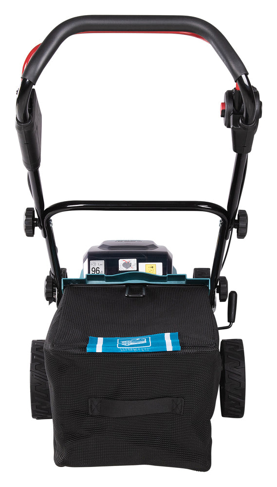 Makita Akku-Rasenmäher 2x18 V mit Stahldeck und 46 cm Schnittbreite - DLM463PG4